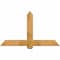 Ekena Millwork Eugene Rough Sawn Timber Gable Bracket, Western Red Cedar, 60"W x 35"H x 2"D x 6"F, 14/12 Pitch GBW060X35X0206EUG00RWR - alternate 1